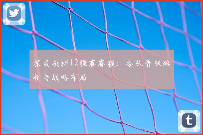 深度剖析12强赛赛程：各队晋级路径与战略布局